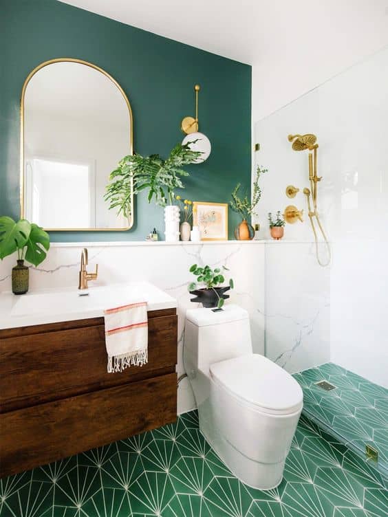 A good color palette for the Chinese Zodiac Rat is green and gold. The colors will support creativity, opulence, flora, and pampering. Add glass and mirrors, show some plumbing, and opt for tile floors.