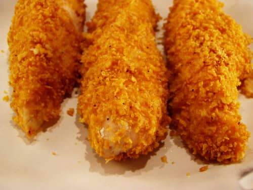 Again for this dish we have used skinned boneless chicken thighs for the recipe and they are 1/3 the cost of chicken breast. Just cut each boneless skinless chicken thigh in half.