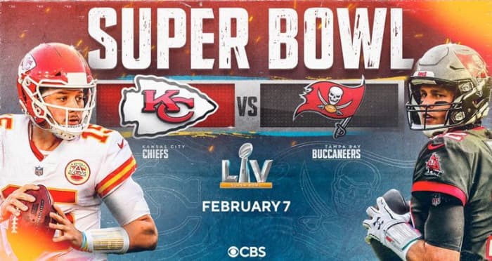 Super Bowl 55 will be in Tampa Bay, Florida as the number one seeded AFC Champs Kansas City Chiefs and the fifth seeded NFC Champs Tampa Bay Buccaneers face off.