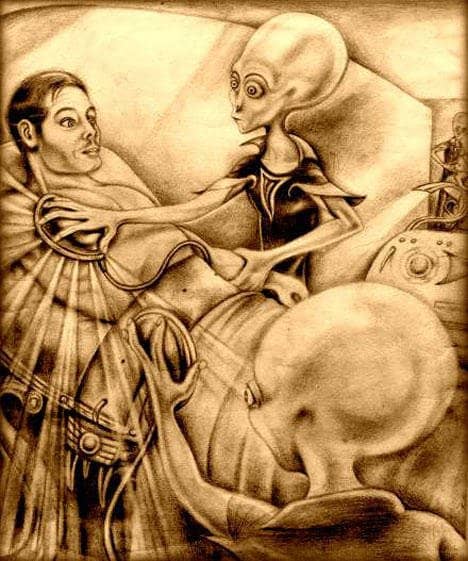 Leonard shivered: “Who are you?” “You don’t remember?” the alien said. “It’s Captain Zachowligopli and Lt. Fu-Cu.” Leonard was perplexed. The names were familiar, but he had no recollection why they were familiar?