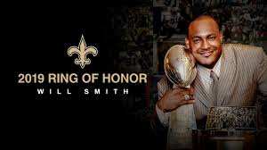 Will Smith was born on July 4th, 1981 and passed on April 9th, 2016. He was inducted in the Saints Ring of Honor in 2019.