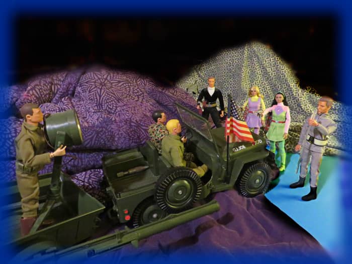 Just as I suspected, the Keeper, had Judy, Penny and Doctor Smith under his control. He must want to add these GI Joes to his collection on his massive spaceship zoo.