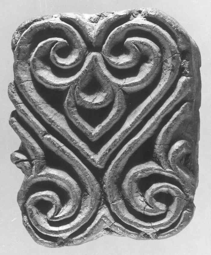 Textile printing block. Date: 10th-century. Geography: Egypt Culture: Islamic Medium: Wood; Carved.