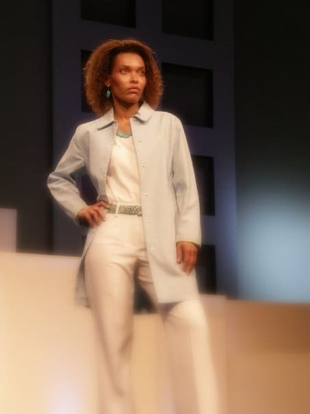 Photo taken around 2005 during a fashion show. Although my hair was a little shorter, it still showed a full head of curly hair.