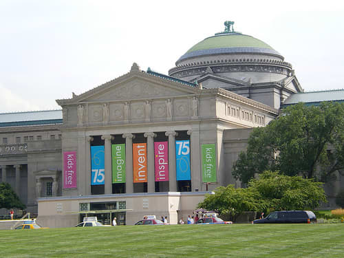 The Museum of Science & Industry offers a huge number of exhibits as well as its Omnimax theater where visitors can view amazing scientific movies in a five-story, domed, wrap-around theater.