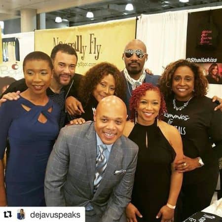 One of my favorite pics of the weekend with some of my co-workers at WBLS (L to R) @DrBobLee, @AnnTrip @DahvedLevy @shailakiss @dejavuspeaks @LennyGreen