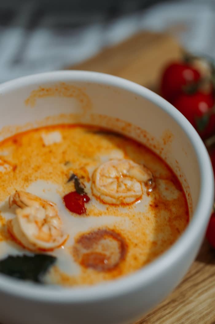 Coconut milk is a great way to cool the spiciness of certain dishes and pairs well with ingredients like shrimp!