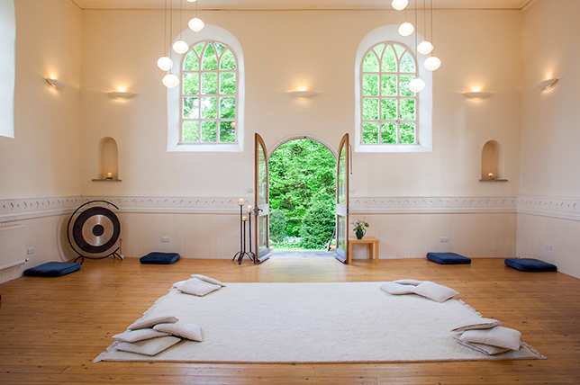 A meditation room should be minimalist. Remove furniture, keep colors neutral, add plants. Add other items that fit your aesthetic.