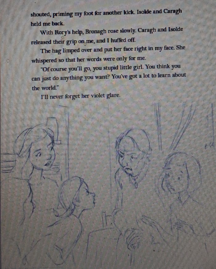 Albie and her sisters as girls at the orphanage after their parents were killed in the war before going to the island