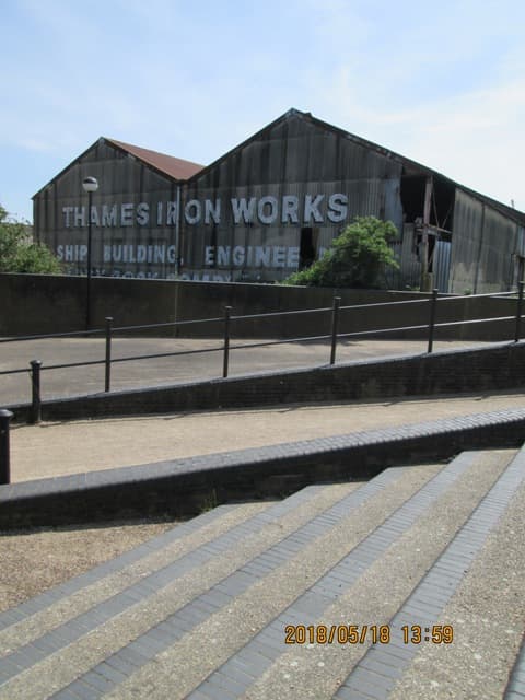 Thames Ironworks - ever heard of them? Does 'Irons' ring a bell? How about 'Hammers' then? Close. This was where West Ham United started out as a works team. The 'Hammers' link was in riveting, a skill superseded by welding. A false economy
