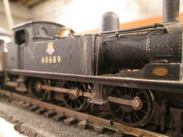 J72 0-6-0T 68689, a Middlesbrough allocation in the 1950's stands on the lime shed and coal drops road awaiting the 'off'