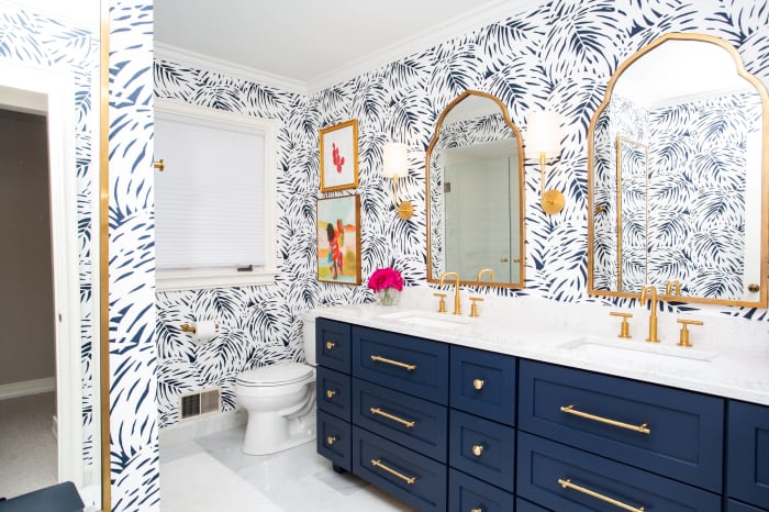 The Chinese Zodiac Monkey loves the bathroom. It is a shrine to metal and water. I recommend you have a variety of shapes in the bathroom. Opt for shades of blue, white, and gold. Tile is an excellent floor choice.