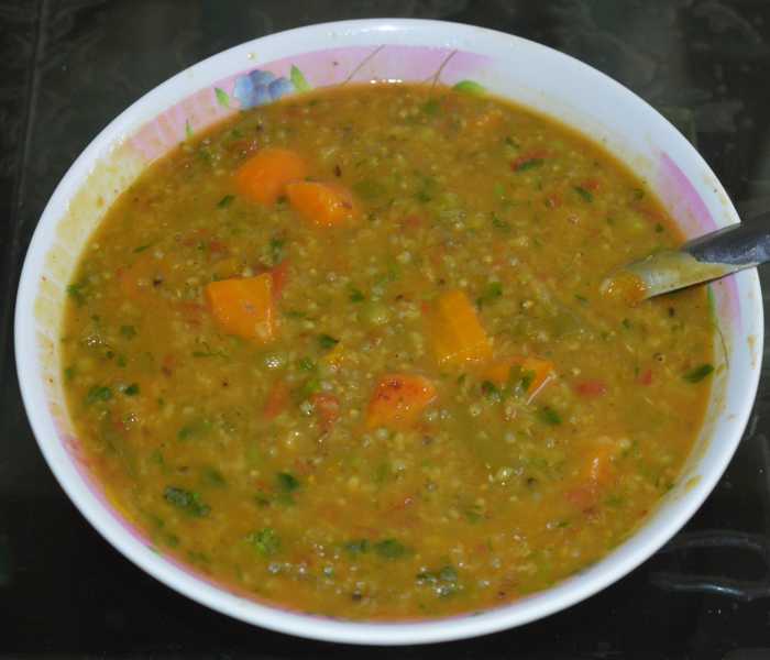 Serve it for breakfast, lunch, or dinner with fried papad or any fried side dish. Enjoy the deliciousness and wholesome meal experience!