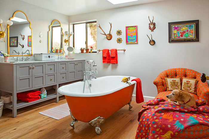 Who wants a tired white bathtub? Not the Chinese Zodiac Dog! Install a red one. Have enough space in the bathroom for a literal dog. Add whimsical features, explore different elements, and embrace beauty.