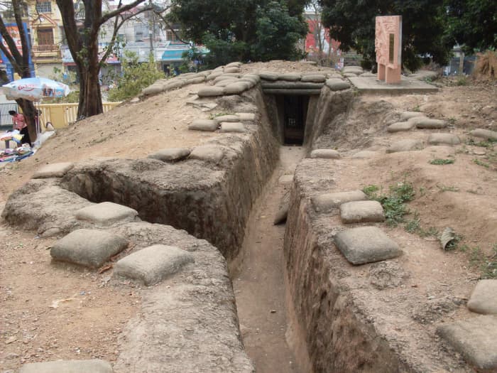 Trenches of Dien Bien Phu today. The battle site today is Vietnamese battle memorial. Marking the end of the First Indochinese war for liberation of Vietnam.
