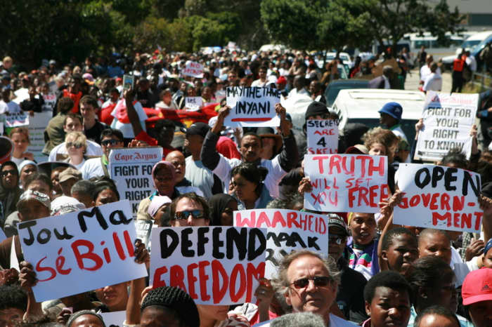 South Africa’s political party, the ANC, claims the bill will strengthen national security and is not aimed at muzzling the press. But for some the Bill is part of a wider assault by the ANC on press freedom. “The rhetoric of the ANC government has g