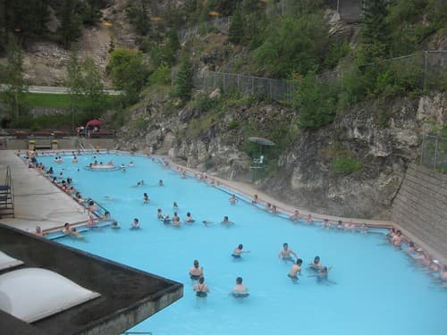 People enjoy Radium Hot Springs in British Columbia. The concentration of radium is so low as to be harmless.
