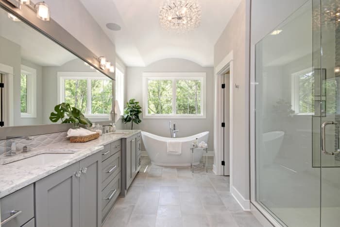 Gray is an excellent color tone for the Chinese Zodiac Pig bathroom. The Pig wants plenty of space, glass doors for their shower, and lots of counter space. Put away electronics and makeup. Keep things tidy.