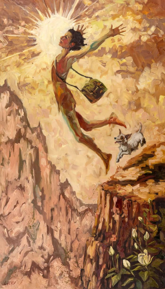 The Fool card is about new beginnings and represents the hero or protagonist. The Fool is often read as the person asking for a Tarot card reading.
