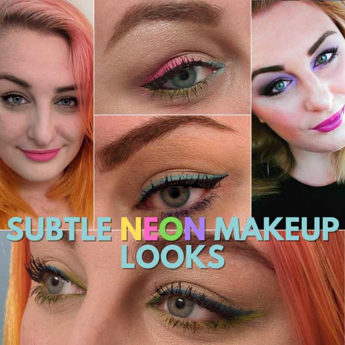 Learn how to create these neon makeup looks.