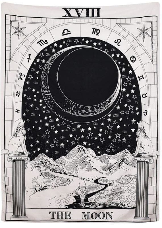 The Moon calls for you to examine your memories, your past, and your trauma. The card is about recovering yourself. It's about allowing yourself to feel pain, so you can finally grow. The Moon belongs sharply to the water element.
