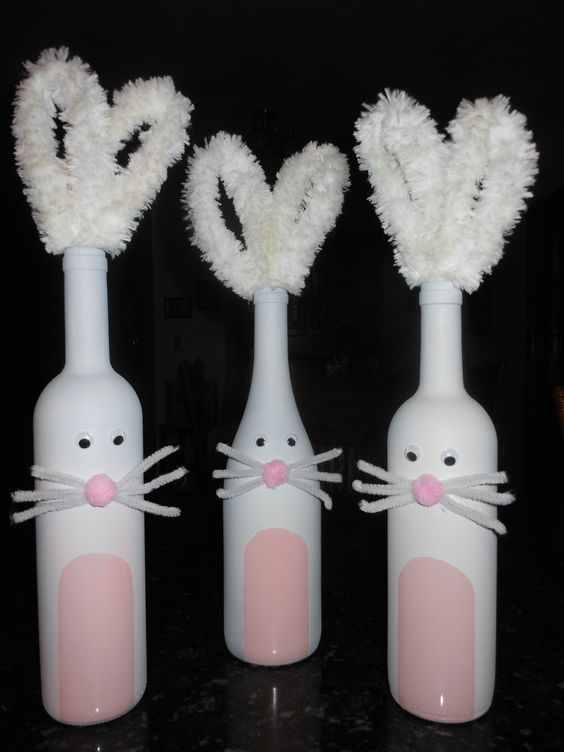 75+ Adorable Easter Wine Bottle Crafts for an EggCellent Spring