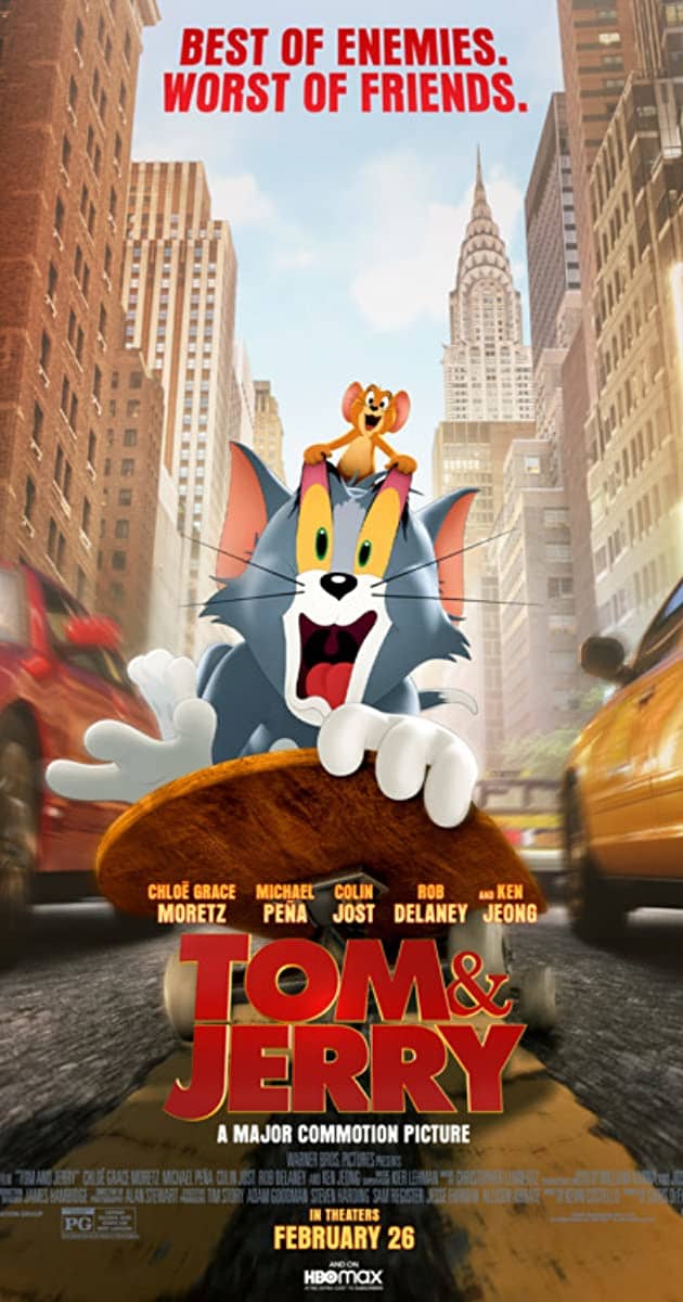 "Tom & Jerry (2021 film)" Movie Poster. A revival of an old classic that doesn't seem to match the original.