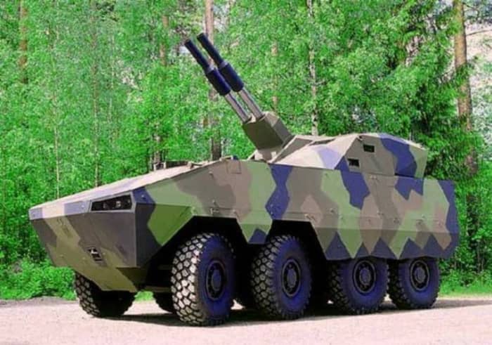 The AMOS is only outcompeted for firepower/cost ratios by the German HS.30 mortar, and continues the Swedish tradition of machine-gun like artillery