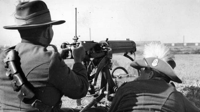 Meredith's two-man squad opens fire on a group of the fierce enemy, thus beginning a bloody and feathery war.