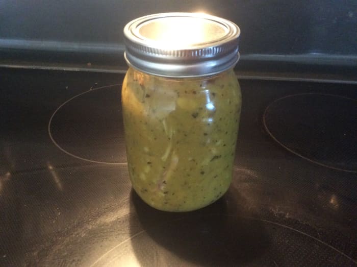 After preparation of soup it can be stored in Mason Jars or Zip Lock bags and refrigerated. You can also ship the soup to in these packages.