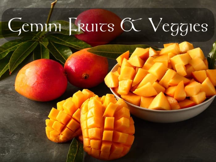 Gemini loves a variety of fruits and veggies. Gemini is sometimes referred to as the king of fruits. They love a garden overflowing with citrus.