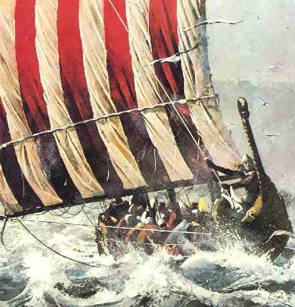 Battling the waves west across the North Sea - what began originally as a vengeance trip turned into colonisation, settlement and assimilation (with the language as well as the culture and blood ties)