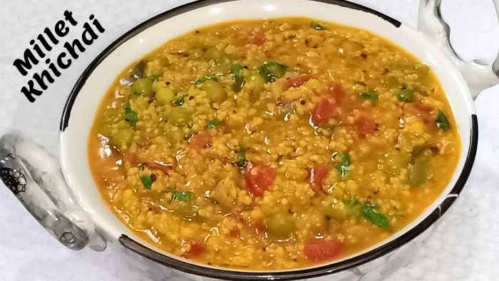Millet khichdi prepared with foxtail millet