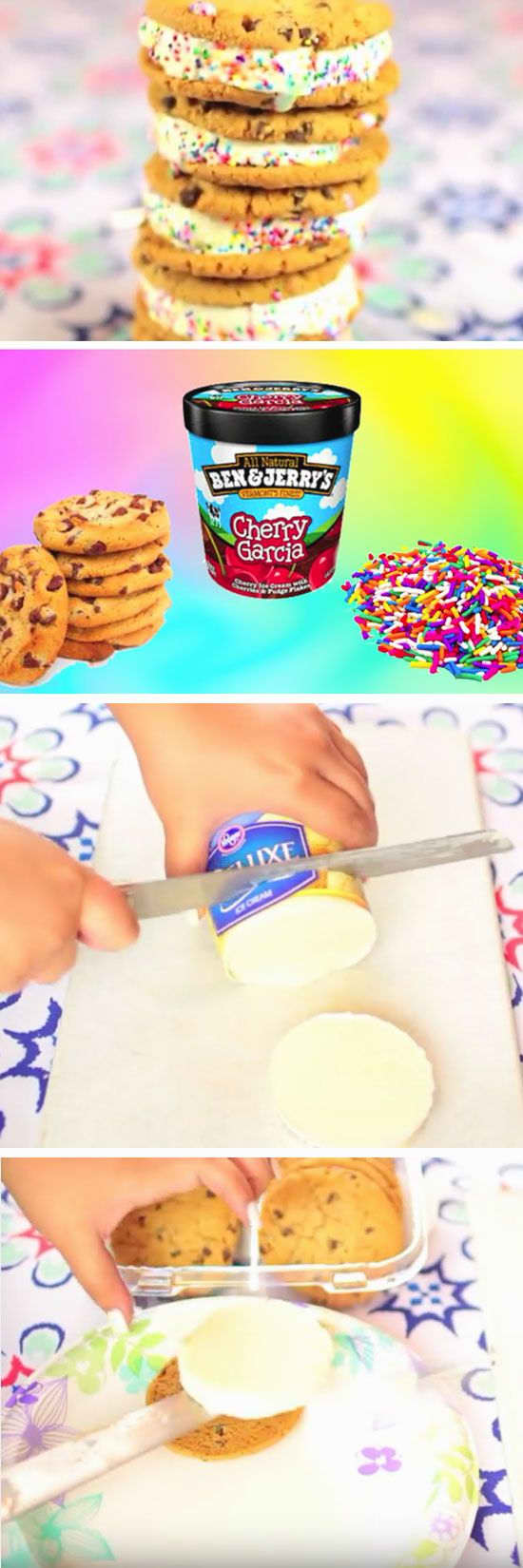 How do you shape ice cream into perfect circles for ice cream sandwiches? Oh my gosh, who knew it was this easy?!