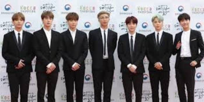 BTS at the 2018 Korean Popular Culture And Arts Awards for being facilitated by the Order of Cultural Merit Award.