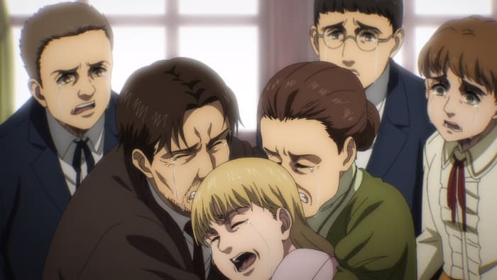 Here we finally see the climax of Isayama's presentation of the cycle of hatred, discrimination, and dehumanization.