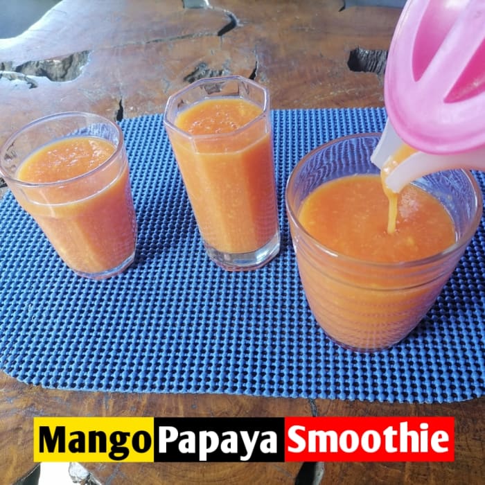 Quick and Easy Mango Papaya Smoothie Recipe - Delishably