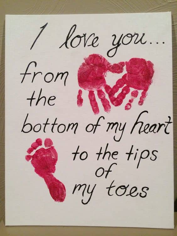 60+ super Cute Foot Print Mothers Day Crafts that Kids will adore ...