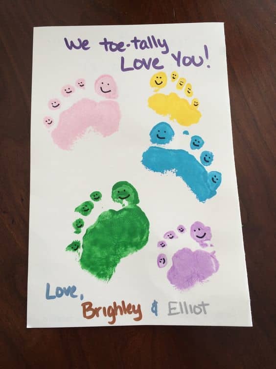 60+ super Cute Foot Print Mothers Day Crafts that Kids will adore ...