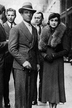 Barbara Hutton with Alexis Mdivani. On their wedding night, he told her she was fat, triggering the first of several bouts of anorexia.