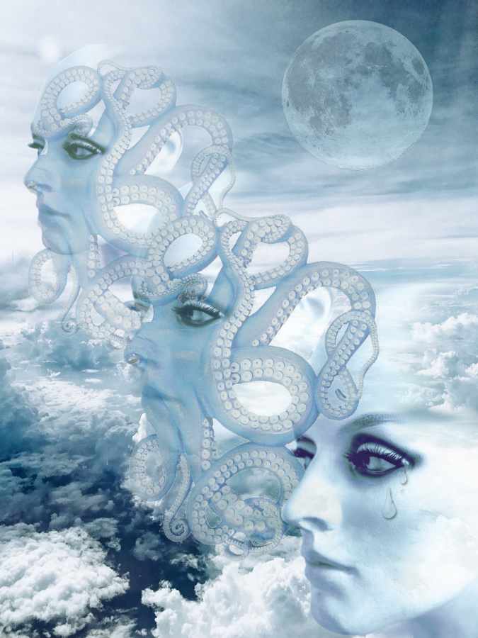 Image of exalted bare faces, tragically reduced by lunacy to hideous apparitions of disease, compiled by R. G. Kernodle.