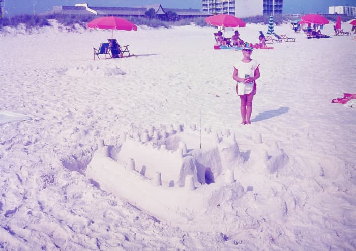 Look at the fun some people had making sand castles in that white sand at Fort Walton Beach!