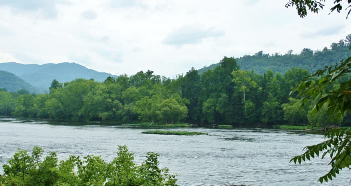While in the area, we also cycled from the town of Marlinton to Cass Scenic Railroad. The view was spectacular! Here's a shot from the trail.