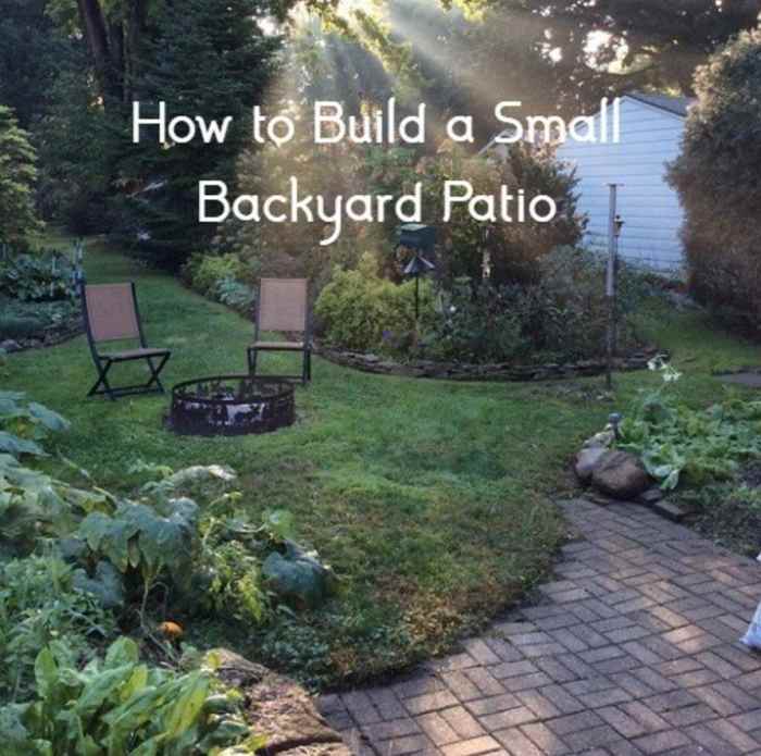 How to Build a Small Backyard Patio Dengarden