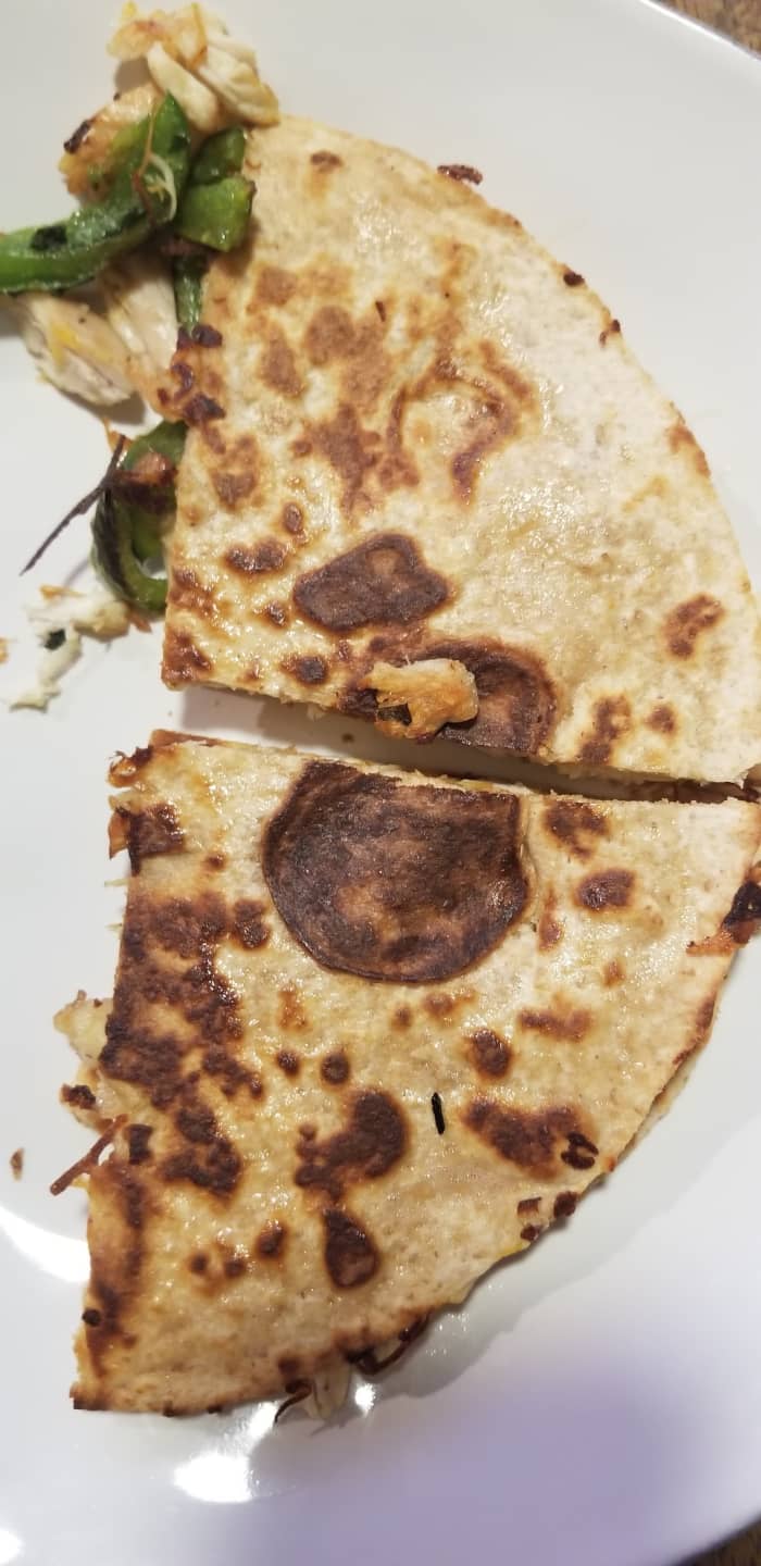 This easy meal can be prepared in 20 minutes or less and is a terrific way to use up small leftover pieces of rotisserie chicken.