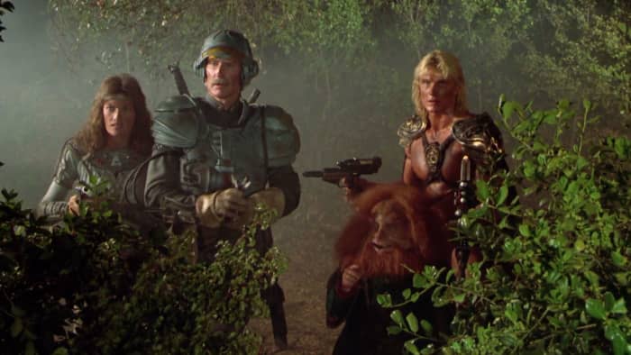 The film works hard to escape its low budget limitations and it actually doesn't look that bad. Really!