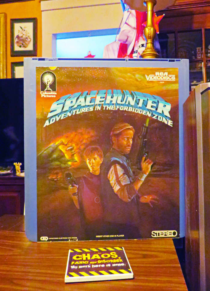 Spacehunter: Adventures in the Forbidden Zone, Selectavision CED Disc ... Staring Peter Strauss, and Molly Ringwald.