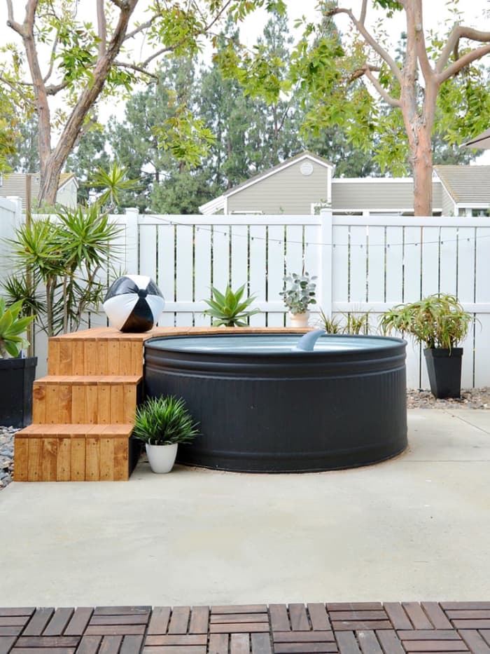 Your Next Outdoor DIY. A $600 pool with its very own a modern deck. No need to dig a hole in the ground.
