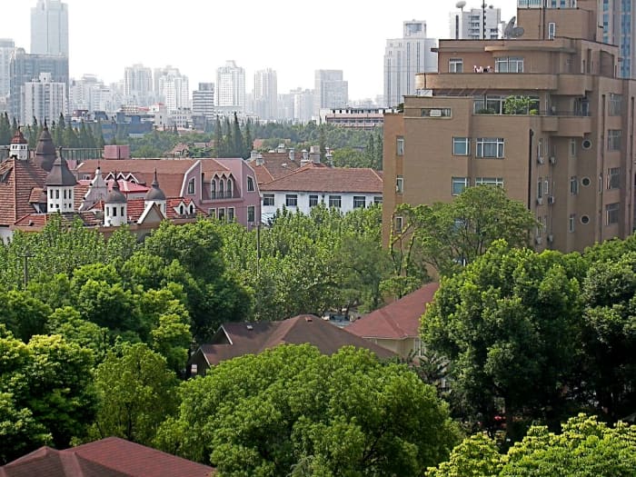 What remains of the elegant French part of Shanghai is one of the few signs of France's century in China