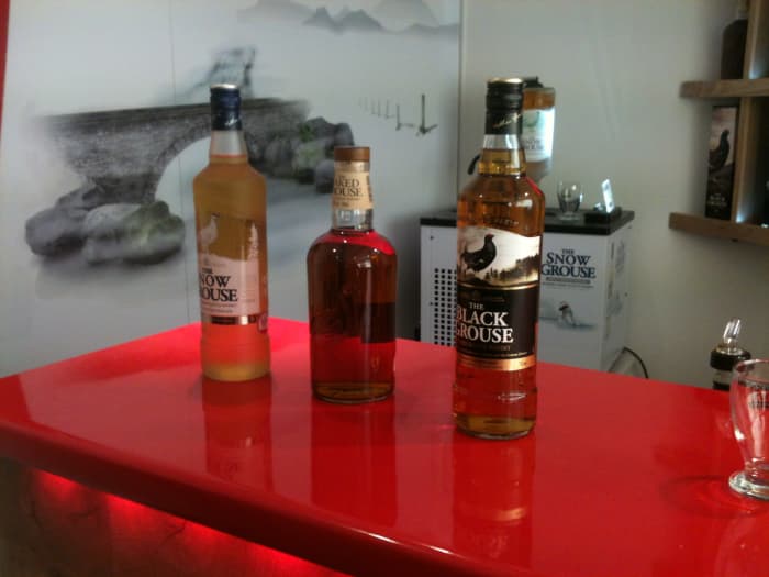 The Famous Grouse Range- (Left to right) Snow Grouse, Naked Grouse and Black Grouse